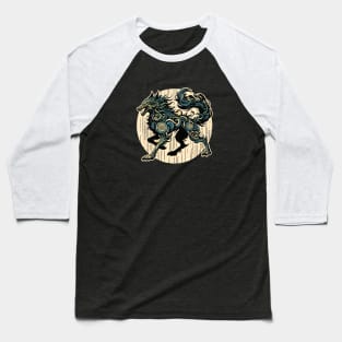 Wolf ghost abstraction Baseball T-Shirt